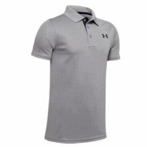New Under Armour DFO PERFOMANCE Polo Junior Grey Size Youth Medium 1350176 NWT